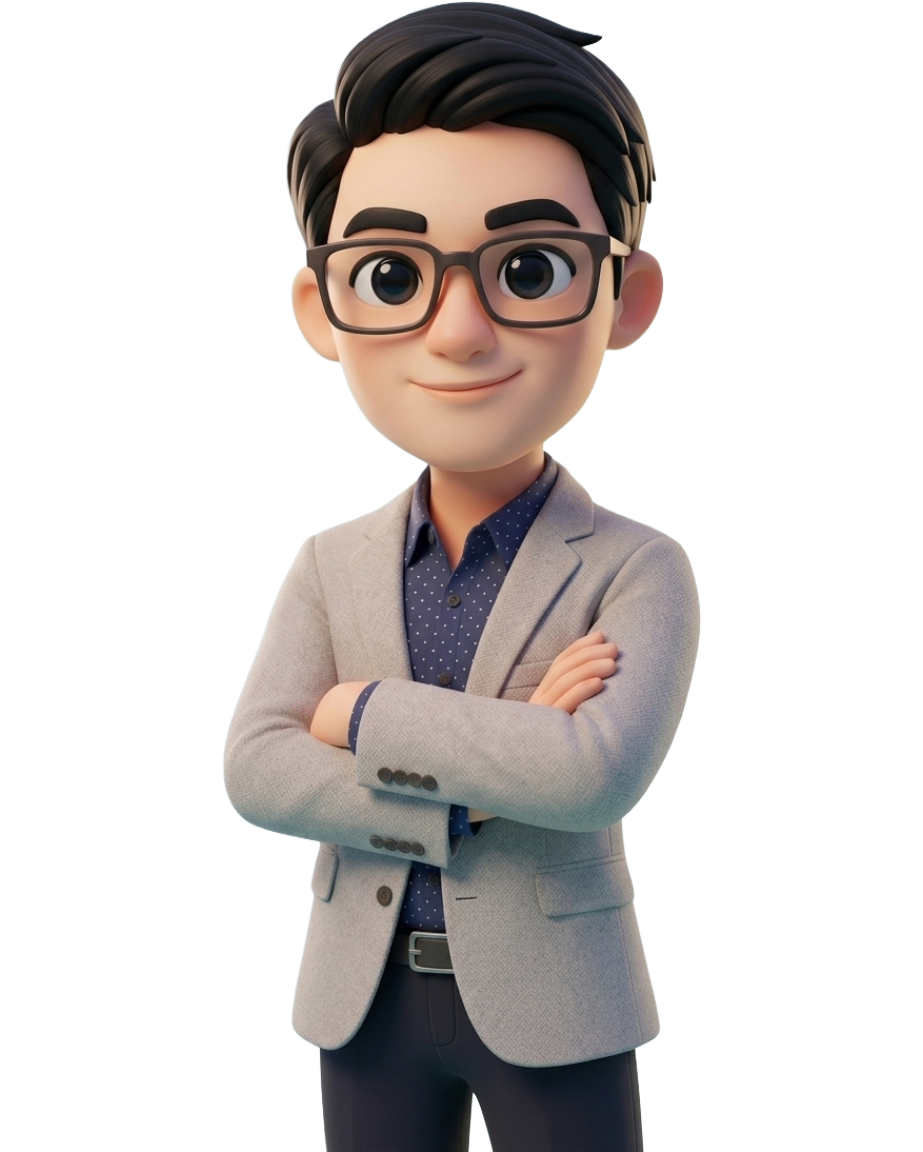 Cartoon portrait of Dr Jack Li
